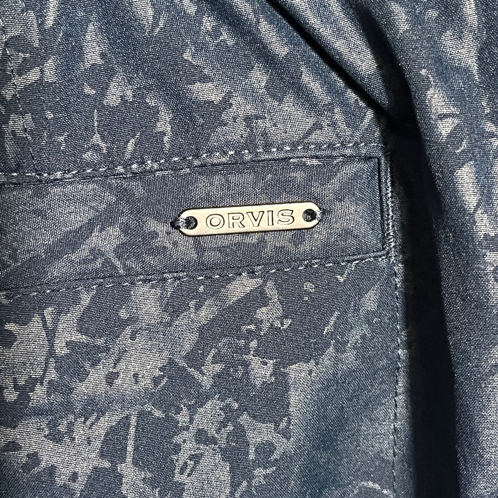 Orvis Navy Blue Patterned Skort Medium - image 4